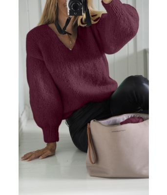 Bordeaux Tynn Mira genser - TL0015-BF47944