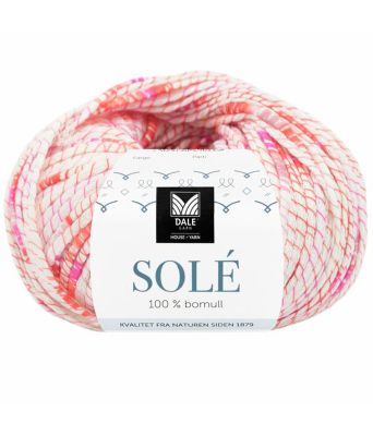 Dale garn - Sole 904 Hvit/Rosa