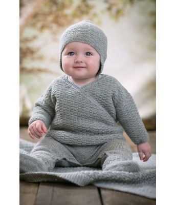 Grått Vinterfin hentesett til baby - DG 303-08B