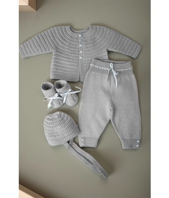 Lys grå melert Theo og Thea hentesett - DG 310-02A-0004