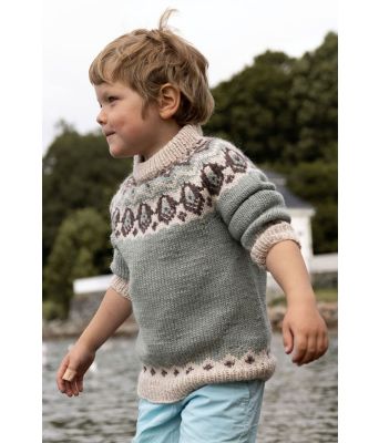 Klaki strikkegenser til gutt - DG 458-09