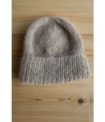 Rim strikkelue i mohairgarn - DG 462-03