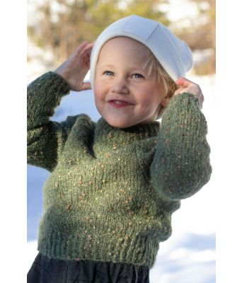 Armygrønn Ultimate genser til barn 18M - DG 469-07C