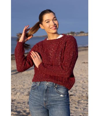 Multe genser i bordeaux farge - DG 469-12B