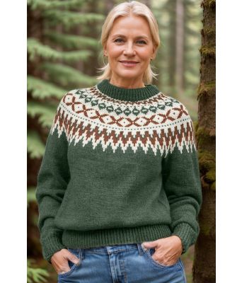 Armygrønn rallargenser med brunt mønster - DLG 141-SU34893438