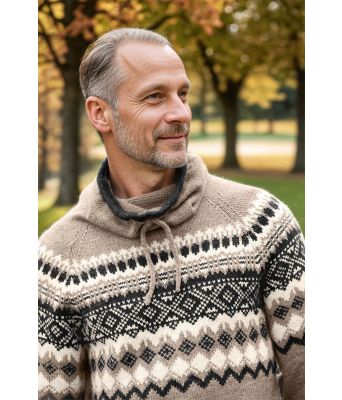 Beige Carlgenser med koks mønster - DLG 143-SU348534273400