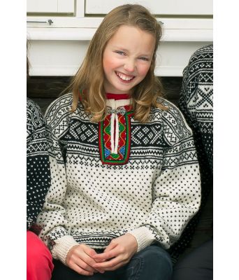 Setesdalsgenser til barn med bånd - DLG 177