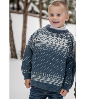 Setesdalgenser til barn med påsydde ermer - DLG 178