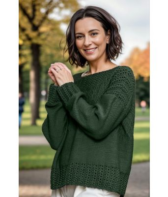 Armygrønn Gina genser - DLG 193-SU3489