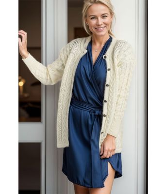 Strikkejakke med aran mønster - DLG 211