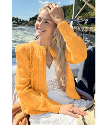 Gul Tresser cardigan - DLG 216-SU3458