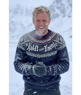 Marineblå Kaldt som faen genser - DLG 22-004AS-M-526