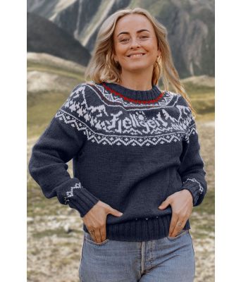 Jeansblå Fjellgeitgenser - DLG-22-005-527