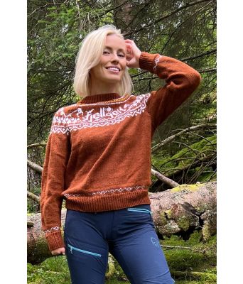 Rustbrun Fjellgeitgenser i Sportsragg DLG 22-005I