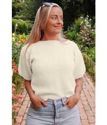 Naturhvit Peggy sweater - DLG-22-008-302