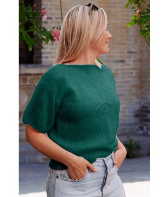 Jadegrønn Peggy sweater - DLG-22-008-339