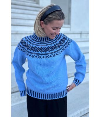 Lyseblå Troldhaugen-genser - DLG 23-001-DSAS-918827