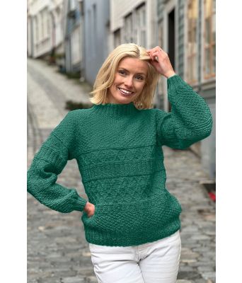 Grønn  Månebedotten genser - DLG 23-004-3412