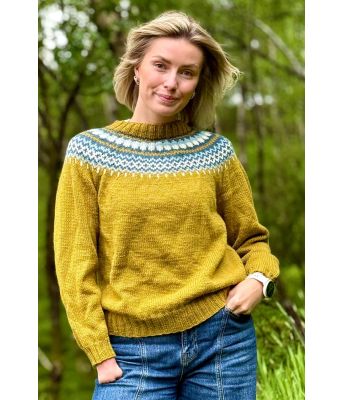 Gulgrønn montana genser - DLG 23-008-AS536C