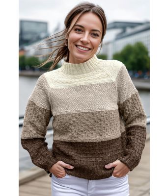 Structured stripes i bruntoner - DLG 23-018-SR518 