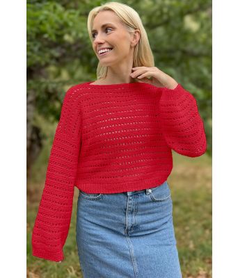 Mørkerød Cielo genser - DLG 23-019-5305