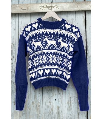 Marineblå Reinsdyrgenser - DLG 23-025-SU3406