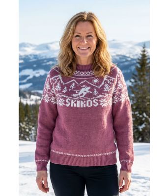 Lyngfarget Skikos genser - DLG-23-029AS-W-564569