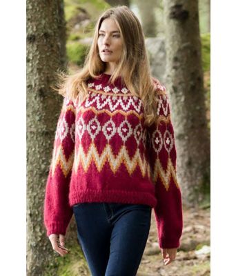 Rød Maple genser - DLG 23-041