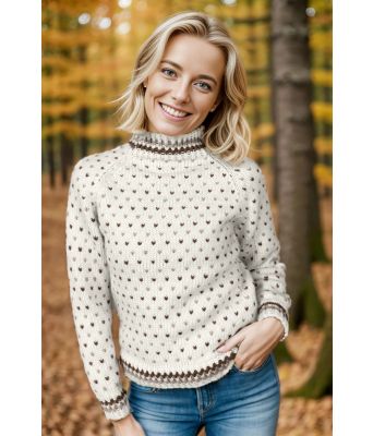 Lollilender med brunt og beige mønster - DLG 23-051-S207208