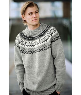 Grå Lasse genser - DLG 244