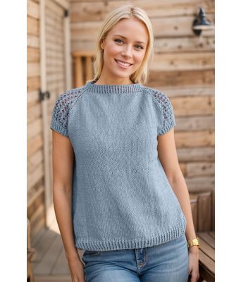 Perleknopptoppen i lyseblå - DLG 25-023-VGB620