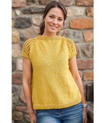 Gul Perleknopp topp - DLG 25-023-VGB645