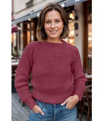 Lyngfarget Ribla genser - DLG 25-027-AS564