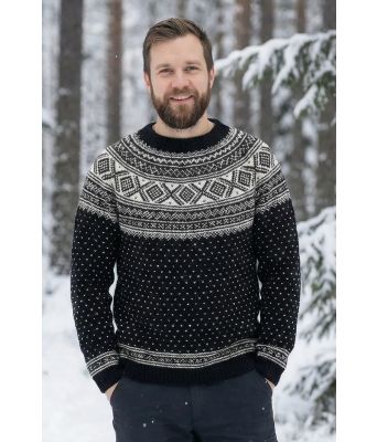 Svart lusefall genser - DLG 25-028