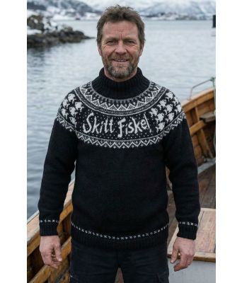 Koksgrå Skitt fiske genser - DLG 25-035AS-517500513