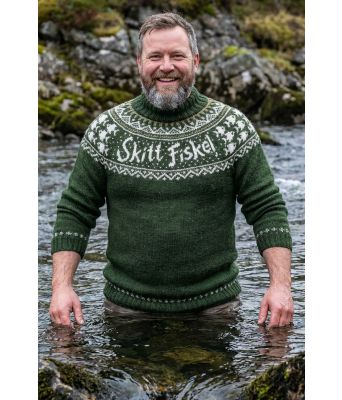 Armygrønn Skitt fiske genser - DLG-25-035SU -34893462