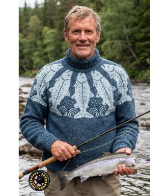 Laksefisker genseren i petrol - DLG 25-037AS-529528