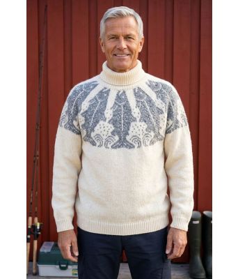 Laksefiskergenseren i naturhvit og grå - DLG 25-037U-602613