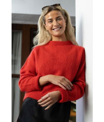 Rød Ellois genser i rødt - DLG 263-3404