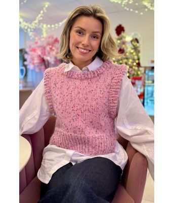 Rosa blomsterbris vest - DLG264B