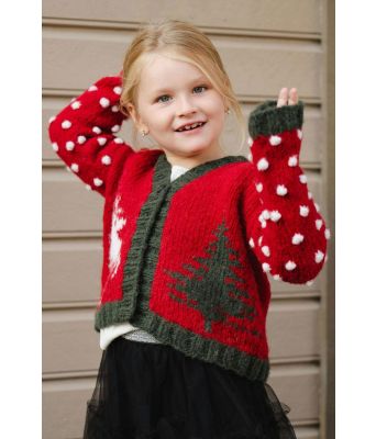Natale julejakke / cardigan til barn - DSA 104-25