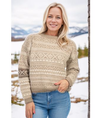 Valle-genser i lys beige - DSA 117-03