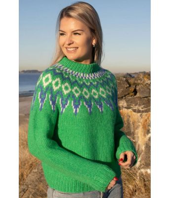 Lounas genser i skarp grønn - DSA 125-14