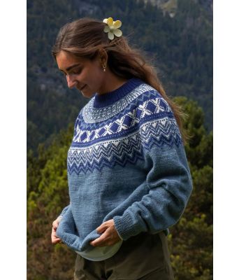 Hågå genser i denim - DSA 136-07