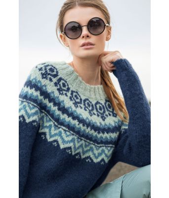Marineblå Anja genser - DSA 55-07C-788