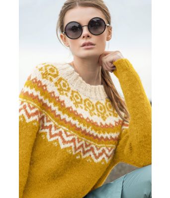 Oker gul Anja genser - DSA 55-14