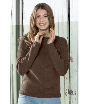 Brun Visla strikket genser - DSA 91-14E