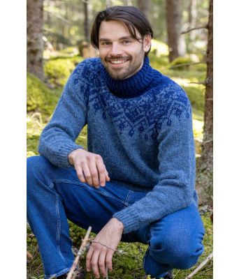 Gol genser i blåtoner - DSA 96-18