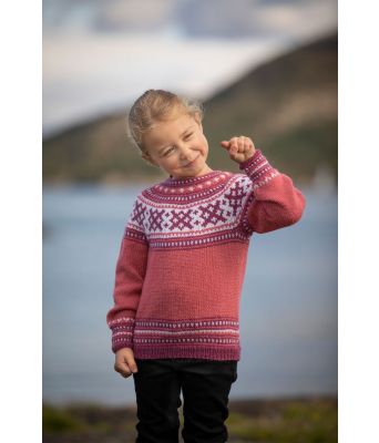 Ella strikket genser til jente - Viking 2001-06