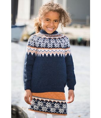 Fryd strikket barnegenser - Viking 1709-12A